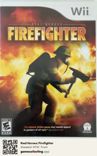 Real Heroes: Firefighter Nintendo Wii, NTSC box front