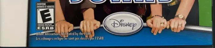 Jonas, the ESRB box on its front