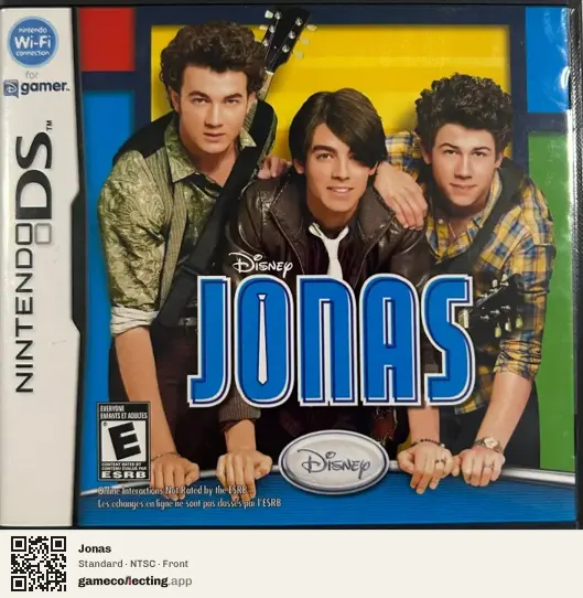 Jonas Nintendo DS, NTSC box front