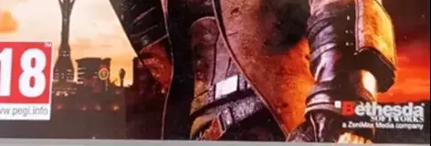 Fallout: New Vegas, the PEGI square on its front