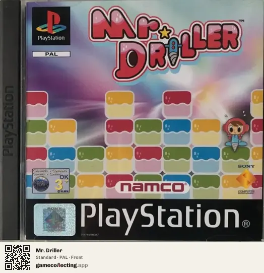 Mr. Driller PlayStation, PAL box front