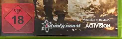 Call of Duty: Modern Warfare 2, the USK square on its front