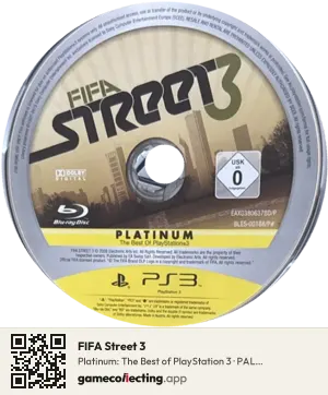 FIFA Street 3 PlayStation 3, PAL disc