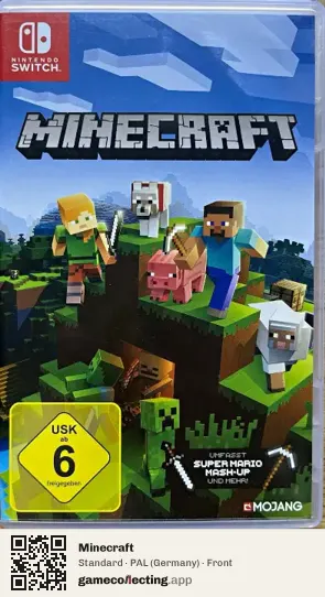 Minecraft Nintendo Switch, Germany box front