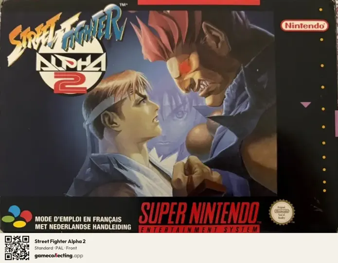 Street Fighter Alpha 2 Super Nintendo Entertainment System, PAL box front