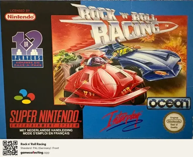 Rock n' Roll Racing Super Nintendo Entertainment System, Germany box front