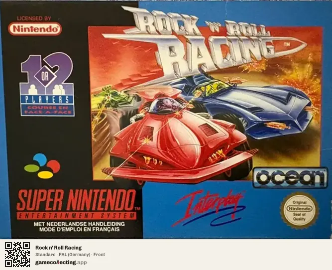 Rock n' Roll Racing Super Nintendo Entertainment System, Germany box front