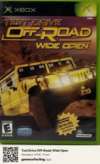 Test Drive Off-Road: Wide Open Xbox, NTSC box front