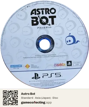 Astro Bot PlayStation 5, Asia disc