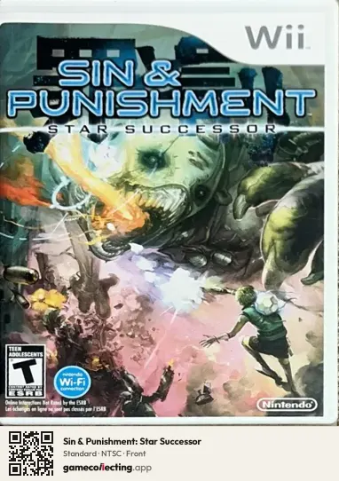 Sin & Punishment: Star Successor Nintendo Wii, NTSC box front