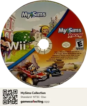 MySims Collection Nintendo Wii, NTSC disc