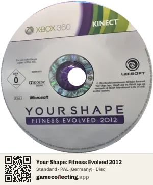 Your Shape: Fitness Evolved 2012 Xbox 360, PAL disc