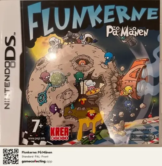 Flunkerne: På Månen Nintendo DS, PAL box front