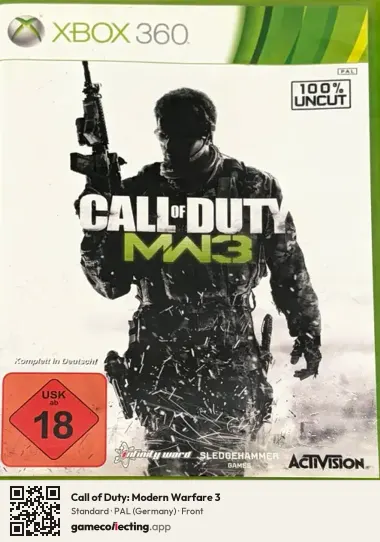 Call of Duty: Modern Warfare 3 Xbox 360, Germany box front