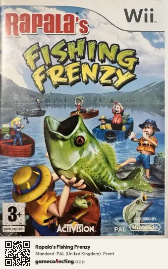Rapala's Fishing Frenzy Nintendo Wii, United Kingdom box front