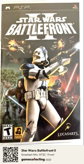 Star Wars: Battlefront II PlayStation Portable, NTSC box front