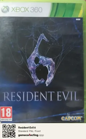 Resident Evil 6 Xbox 360, PAL box front
