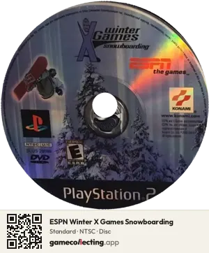 ESPN Winter X Games Snowboarding PlayStation 2, NTSC disc