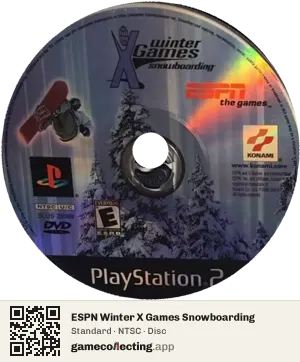 ESPN Winter X Games Snowboarding PlayStation 2, NTSC disc