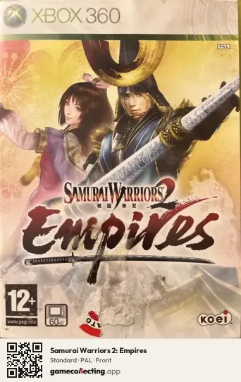 Samurai Warriors 2: Empires Xbox 360, PAL box front