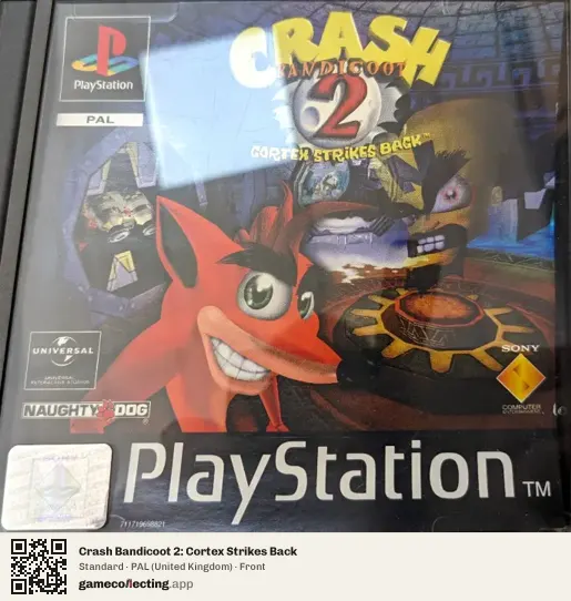 Crash Bandicoot 2: Cortex Strikes Back PlayStation, United Kingdom box front