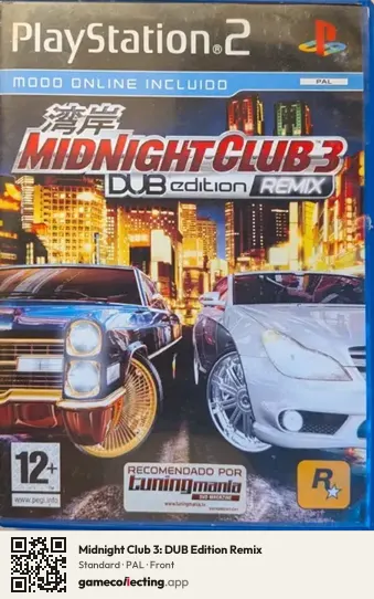 Midnight Club 3: DUB Edition Remix PlayStation 2, PAL box front