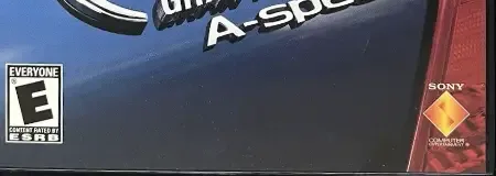Gran Turismo 3: A-Spec, the ESRB box on its front