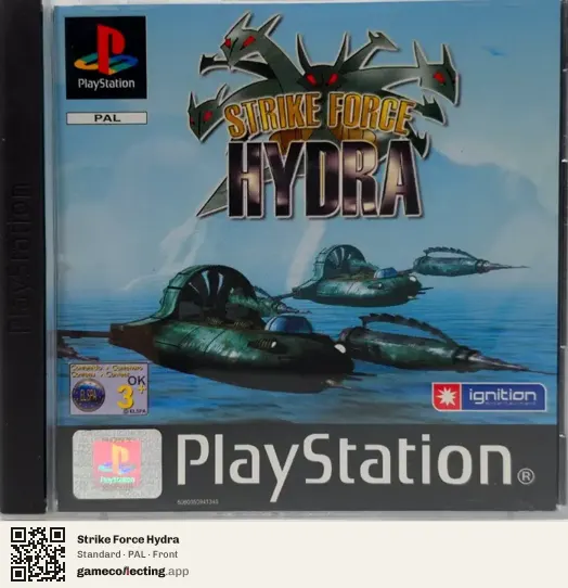 Strike Force Hydra PlayStation, PAL box front