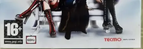 Dead or Alive 4, the PEGI square on its front