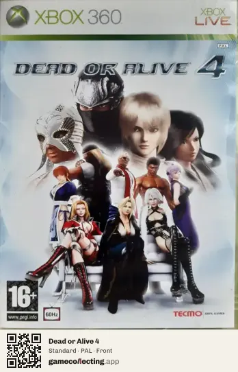 Dead or Alive 4 Xbox 360, PAL box front