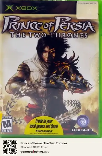 Prince of Persia: The Two Thrones Xbox, NTSC box front