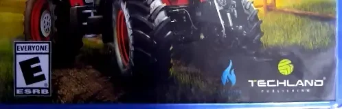 Pure Farming 2018, the ESRB box on its front