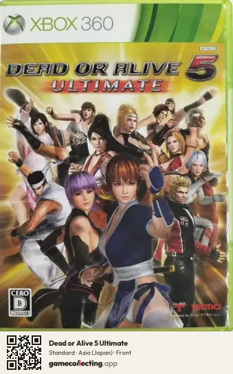 Dead or Alive 5 Ultimate Xbox 360, Asia box front