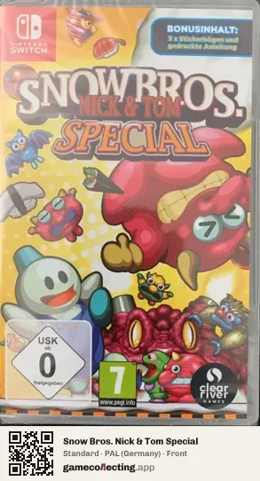 Snow Bros. Nick & Tom Special Nintendo Switch, Germany box front