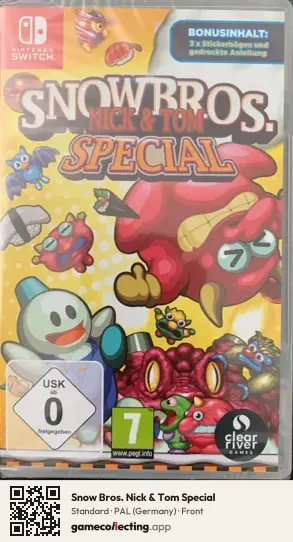 Snow Bros. Nick & Tom Special Nintendo Switch, Germany box front