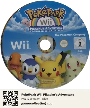 PokéPark Wii: Pikachu's Adventure Nintendo Wii, PAL disc