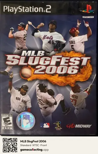 MLB SlugFest 2006 PlayStation 2, NTSC box front