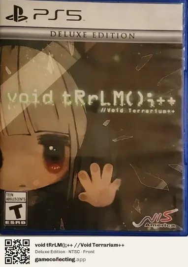 void tRrLM();++ //Void Terrarium++ PlayStation 5, NTSC box front