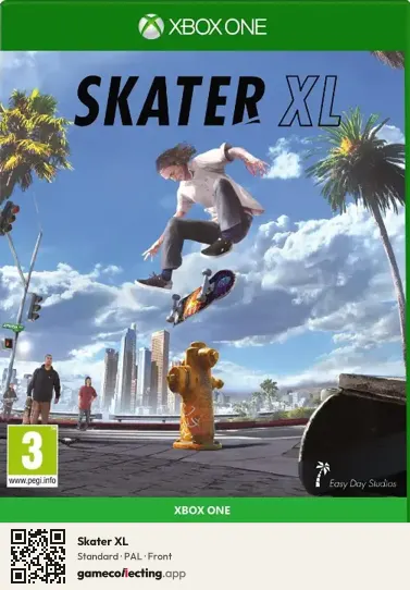 Skater XL Xbox One, PAL box front