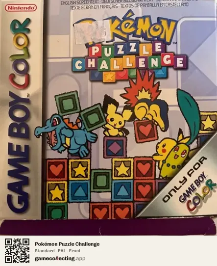 Pokémon Puzzle Challenge Game Boy Color, PAL box front