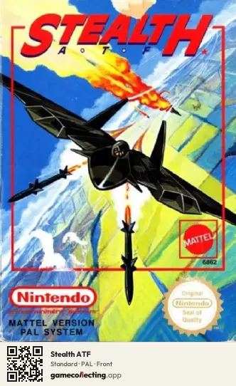 Stealth ATF Nintendo Entertainment System, PAL box front