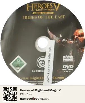 Heroes of Might and Magic V Computer, PAL disc