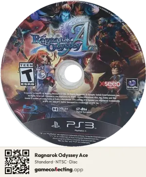 Ragnarok Odyssey Ace PlayStation 3, NTSC disc