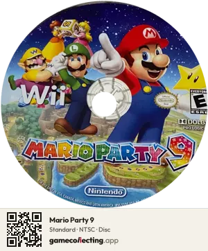 Mario Party 9 Nintendo Wii, NTSC disc