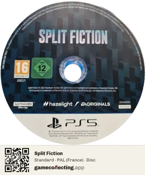 Split Fiction PlayStation 5, PAL disc