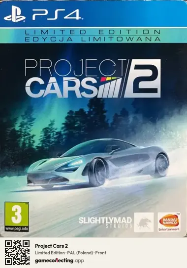 Project Cars 2 PlayStation 4, Poland box front