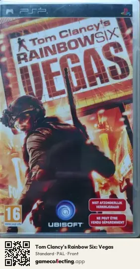 Tom Clancy's Rainbow Six: Vegas PlayStation Portable, PAL box front