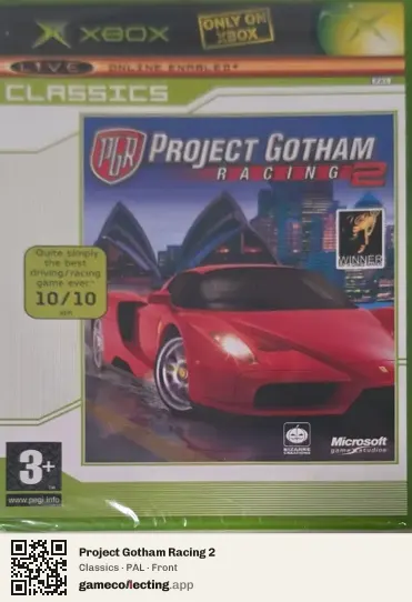 Project Gotham Racing 2 Xbox, PAL box front