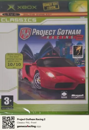 Project Gotham Racing 2 Xbox, PAL box front