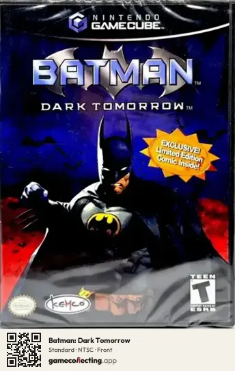 Batman: Dark Tomorrow Nintendo GameCube, NTSC box front